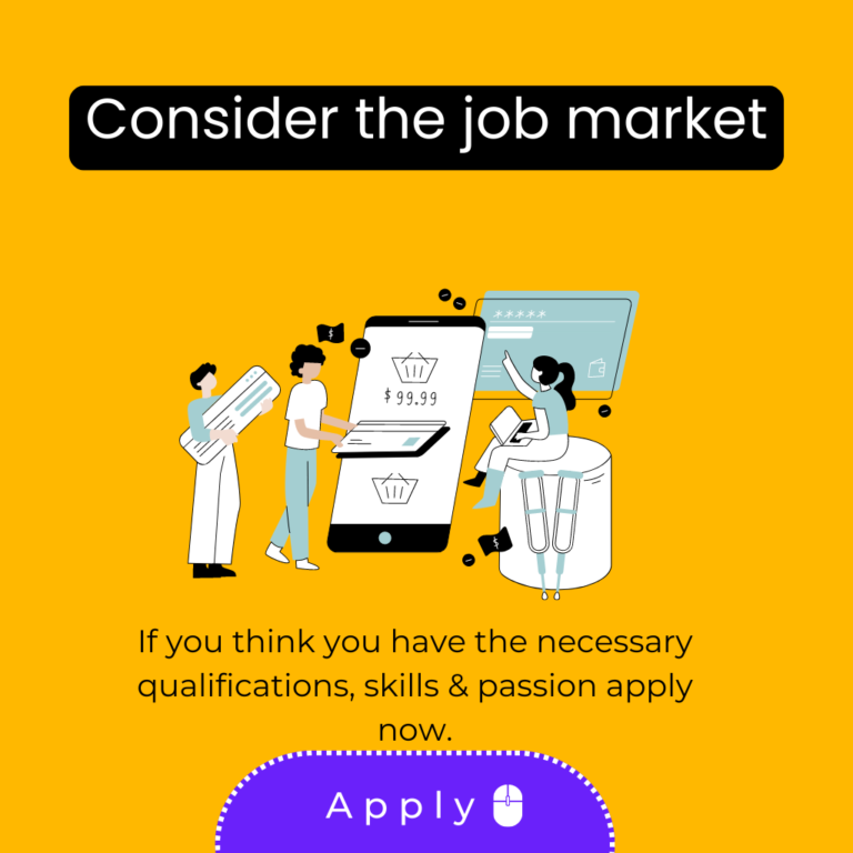 Consider the job market