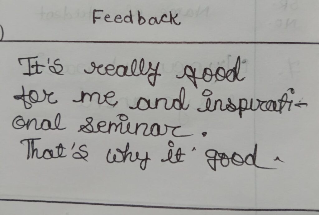 Students feedback